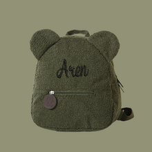 Lade das Bild in den Galerie-Viewer, Teddy Rucksack mit Namen Children Travel Bear Shaped Shoulder Backpack - Bestickt
