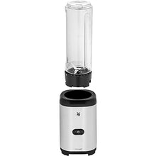 Lade das Bild in den Galerie-Viewer, WMF Kult X Mix & Go Mini Smoothie Maker, Standmixer, Blender elektrisch, Shake Mixer 300 Watt, Tritan-Kunststoff Flasche, Silber