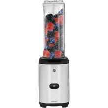 Lade das Bild in den Galerie-Viewer, WMF Kult X Mix & Go Mini Smoothie Maker, Standmixer, Blender elektrisch, Shake Mixer 300 Watt, Tritan-Kunststoff Flasche, Silber