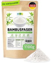 Lade das Bild in den Galerie-Viewer, Bambusfasern 1100g XXL Vorteilspack │Herstellung und Produktion in Deutschland│Kontrollierte Qualität│ Bambusfaser Mehl │Fein und schonend Vermahlen 1,1kg