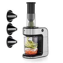 Lade das Bild in den Galerie-Viewer, WMF Kult X Gemüsenudeln Spiralschneider elektrisch, Zoodle Maker, Zucchini Nudeln Schneider, 3 Schneideinsätze und Auffangbehälter