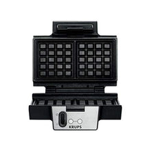 Lade das Bild in den Galerie-Viewer, Krups Waffeleisen FDK251 | Doppelwaffeleisen | 2 Belgische Waffeln gleichzeitig | Antihaftbeschichtete Platten (Leichte Reinigung) | Für rechteckige Waffeln | Sicher dank isoliertem Griff | 850W