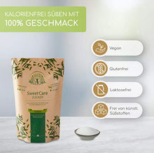 Lade das Bild in den Galerie-Viewer, SweetCare PREMIUM Kristallzucker – 1kg - Zuckerersatz – 100% Vegan – keine Kalorien – Low Carb – mit Erythritol und Stevia – Made in Germany