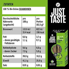 Load image into Gallery viewer, JUST TASTE – BIO Edamame Spaghetti/Capellini - 37g PROTEIN - Edamame Nudeln ideal für Sportler - Low Carb - 250g (6er Pack)