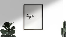 Lade das Bild in den Galerie-Viewer, Minimalistisches Typografieposter mit Name und Bedeutung No. 3