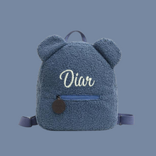 Lade das Bild in den Galerie-Viewer, Teddy Rucksack mit Namen Kindergarten Tasche Children Travel Shopping Bag Backpacks Bear Shaped - Bestickt