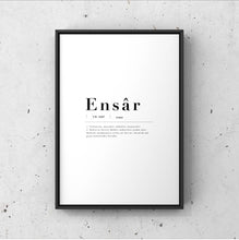 Lade das Bild in den Galerie-Viewer, Minimalistisches Typografieposter mit Name und Bedeutung No.1