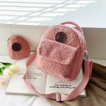 Load image into Gallery viewer, 2in1 cute Travel Shopping Bag Backpacks Crossbody Bag with cute Portemonnaie - personalized